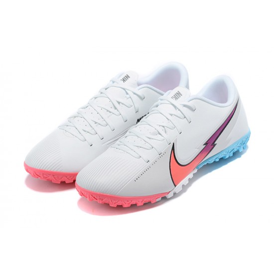 Nike Mercurial Vapor 13 Academy TF White LtBlue Pink Football Boots