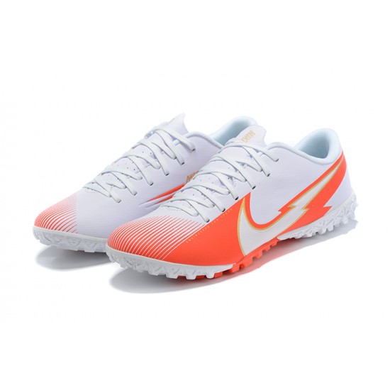 Nike Mercurial Vapor 13 Academy TF White Orange Football Boots