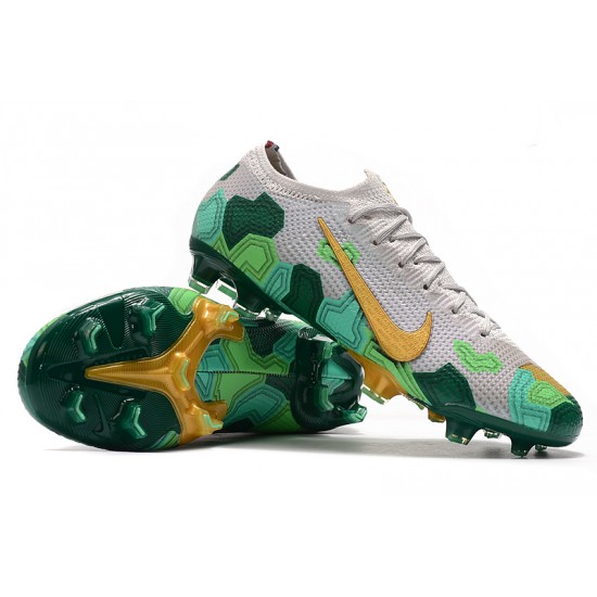 Nike Mercurial Vapor 13 Elite FG Beige Gold Green Football Boots