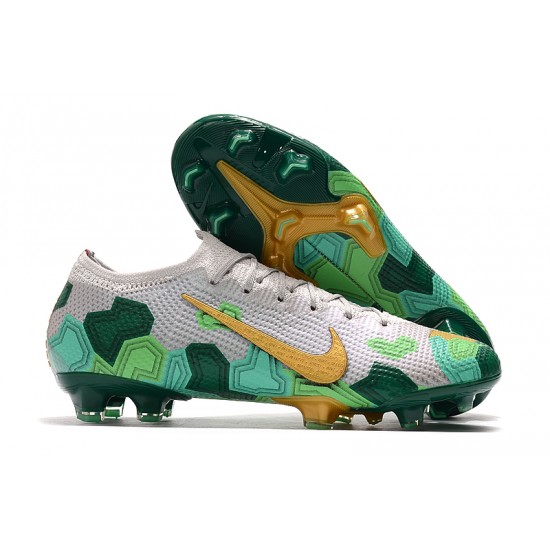 Nike Mercurial Vapor 13 Elite FG Beige Gold Green Football Boots