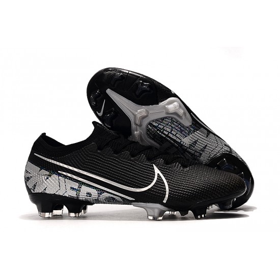 Nike Mercurial Vapor 13 Elite FG Black Silver Football Boots