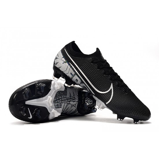 Nike Mercurial Vapor 13 Elite FG Black Silver Football Boots