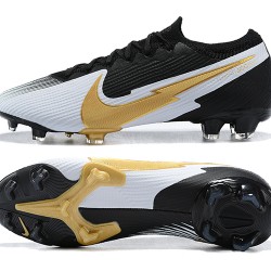 Nike Mercurial Vapor 13 Elite FG Black Silver Gold Football Boots