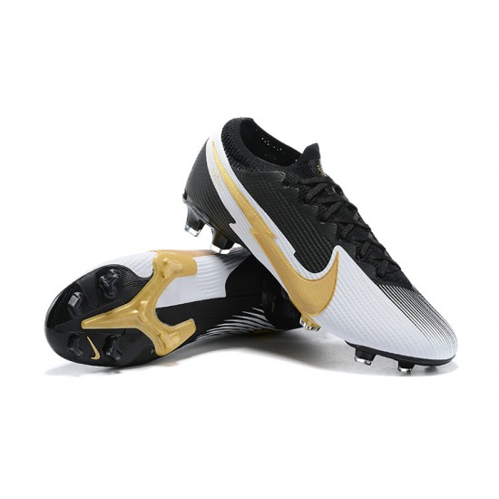 Nike Mercurial Vapor 13 Elite FG Black Silver Gold Football Boots