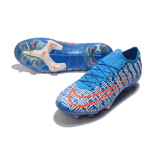 Nike Mercurial Vapor 13 Elite FG Blue White Orange Football Boots
