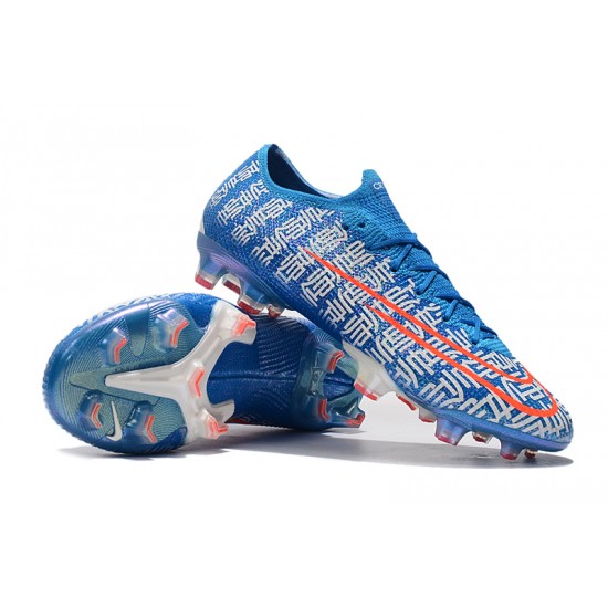 Nike Mercurial Vapor 13 Elite FG Blue White Orange Football Boots