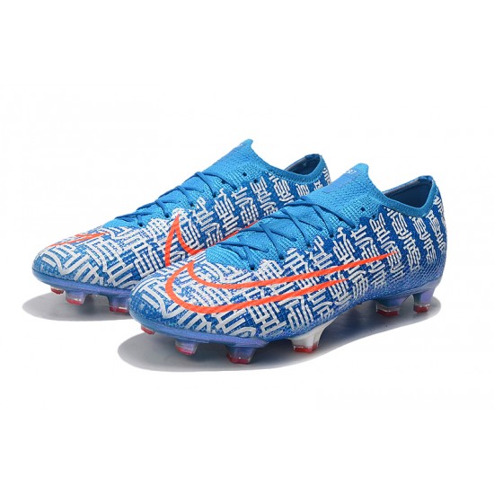 Nike Mercurial Vapor 13 Elite FG Blue White Orange Football Boots