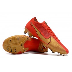 Nike Mercurial Vapor 13 Elite FG Deep Red Black Gold Football Boots