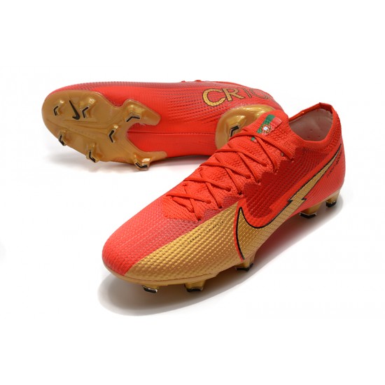 Nike Mercurial Vapor 13 Elite FG Deep Red Black Gold Football Boots