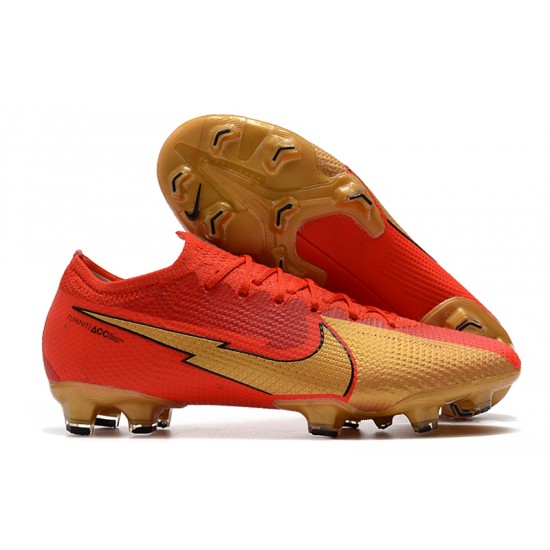 Nike Mercurial Vapor 13 Elite FG Deep Red Black Gold Football Boots