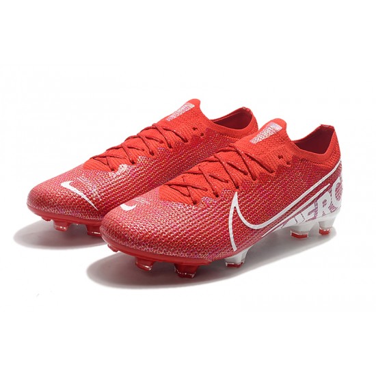 Nike Mercurial Vapor 13 Elite FG Deep Red White Football Boots