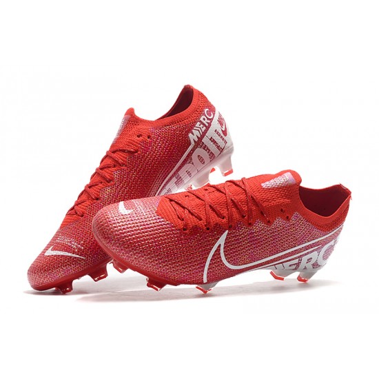 Nike Mercurial Vapor 13 Elite FG Deep Red White Football Boots