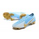 Nike Mercurial Vapor 13 Elite FG Ltblue Gold Silver Football Boots