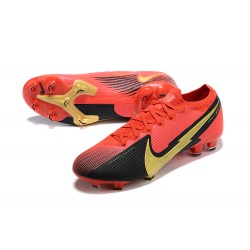 Nike Mercurial Vapor 13 Elite FG Red Black Gold Football Boots