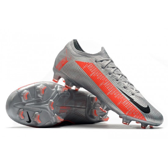 Nike Mercurial Vapor 13 Elite FG Silver Orange Black Football Boots