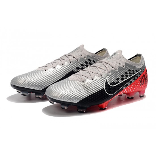 Nike Mercurial Vapor 13 Elite FG Silver Red Black Football Boots