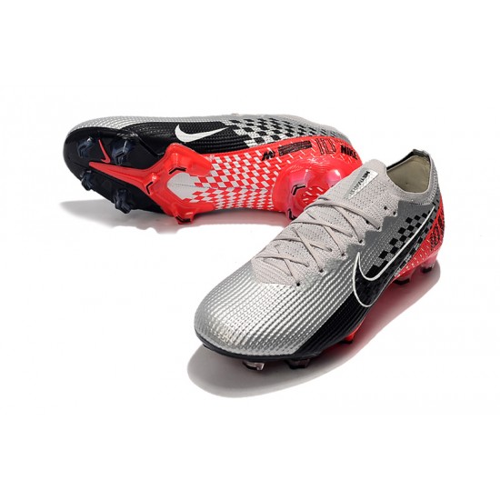 Nike Mercurial Vapor 13 Elite FG Silver Red Black Football Boots