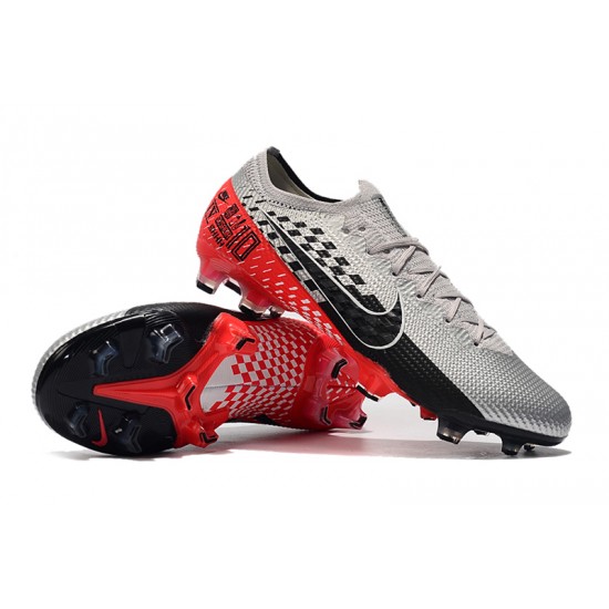 Nike Mercurial Vapor 13 Elite FG Silver Red Black Football Boots