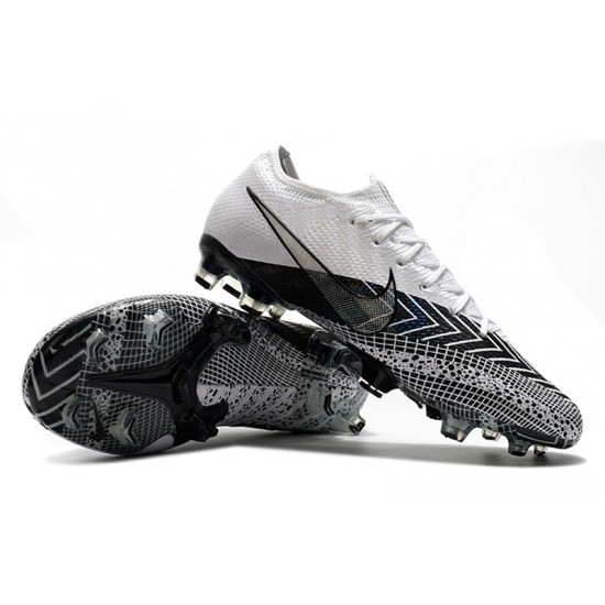 Nike Mercurial Vapor 13 Elite FG White Black Football Boots