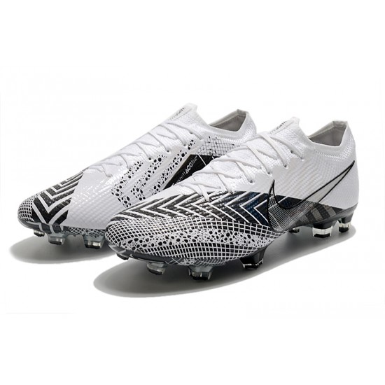 Nike Mercurial Vapor 13 Elite FG White Black Football Boots