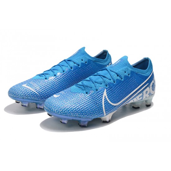 Nike Mercurial Vapor 13 Elite FG White Blue Football Boots