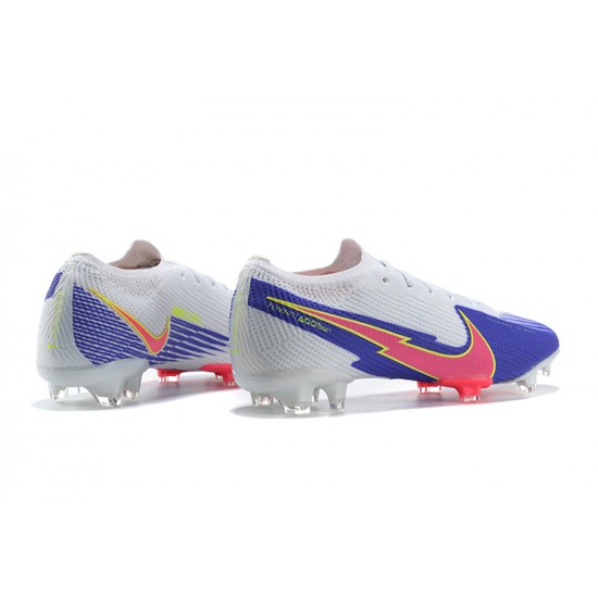 Nike Mercurial Vapor 13 Elite FG White Blue Peach Football Boots