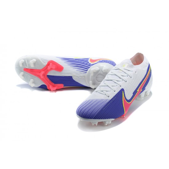 Nike Mercurial Vapor 13 Elite FG White Blue Peach Football Boots