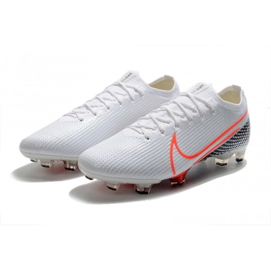 Nike Mercurial Vapor 13 Elite FG White Orange Black Football Boots