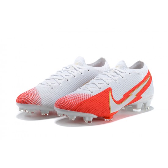 Nike Mercurial Vapor 13 Elite FG White Orange Gold Football Boots