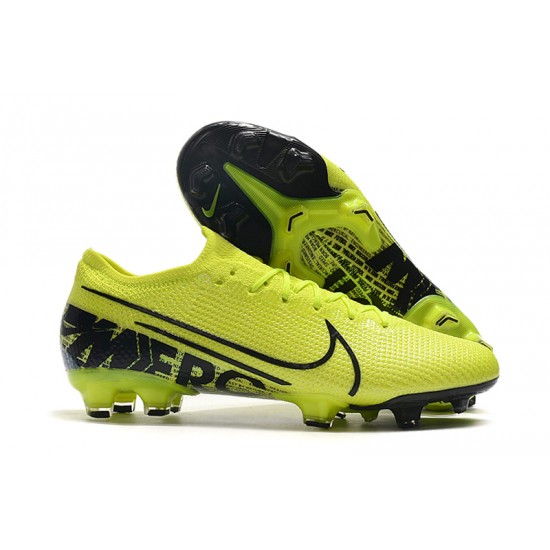 Nike Mercurial Vapor 13 Elite FG Yellow Green Black Football Boots