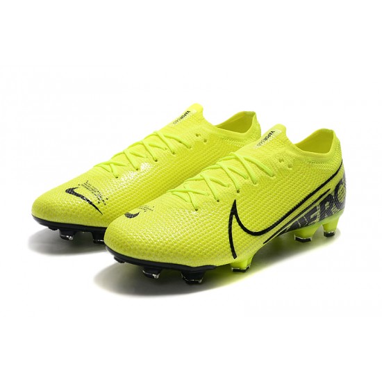 Nike Mercurial Vapor 13 Elite FG Yellow Green Black Football Boots