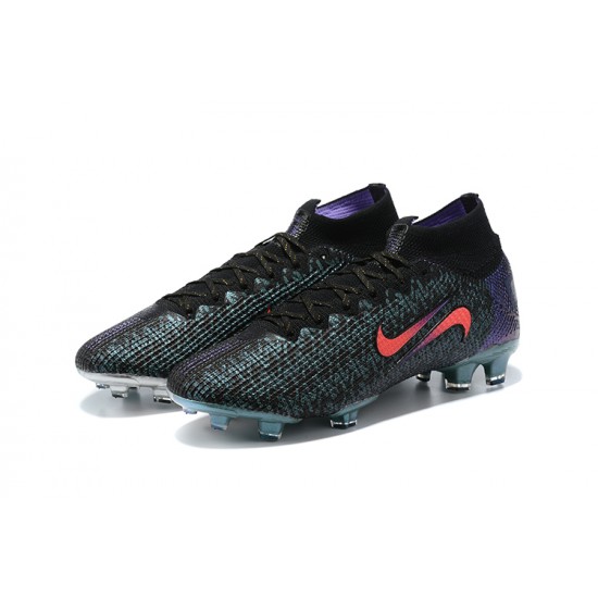 Nike Mercurial Vapor 13 Elite SE FG High Mens Peach Black Blue Football Boots