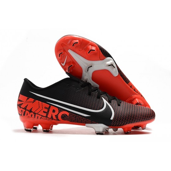 Nike Mercurial Vapor XIII PRO FG Black Red White Football Boots