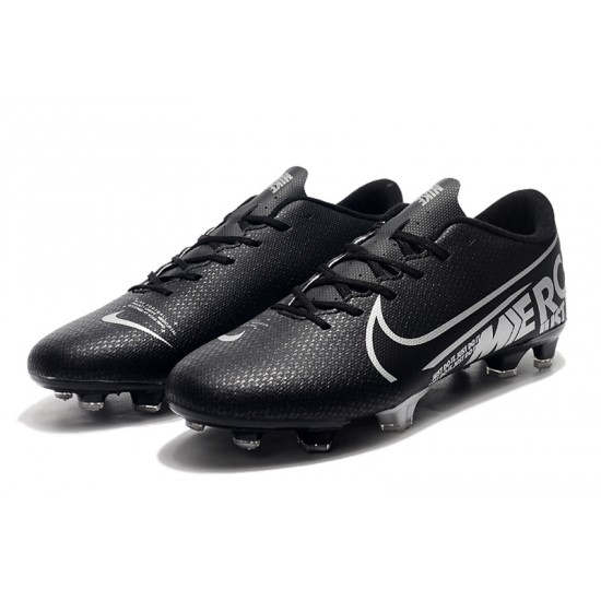 Nike Mercurial Vapor XIII PRO FG Black Silver Football Boots