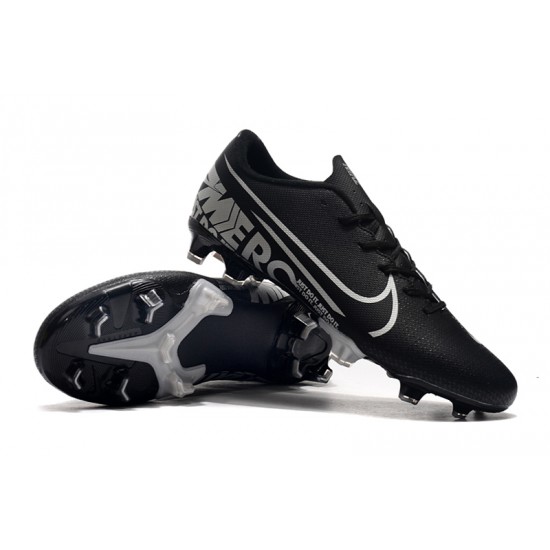 Nike Mercurial Vapor XIII PRO FG Black Silver Football Boots