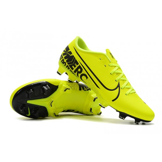 Nike Mercurial Vapor XIII PRO FG Black Yellow Football Boots