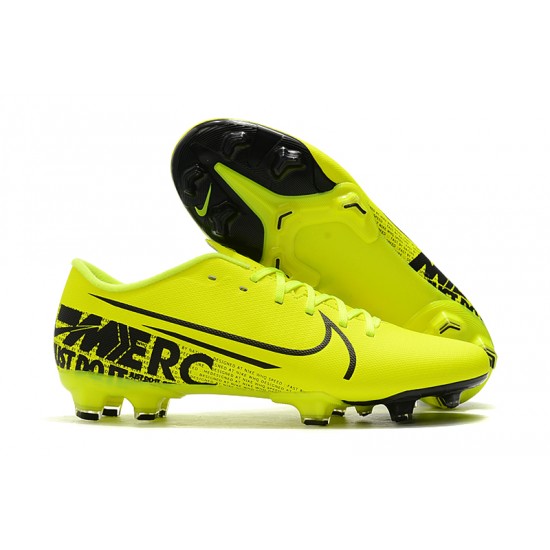 Nike Mercurial Vapor XIII PRO FG Black Yellow Football Boots