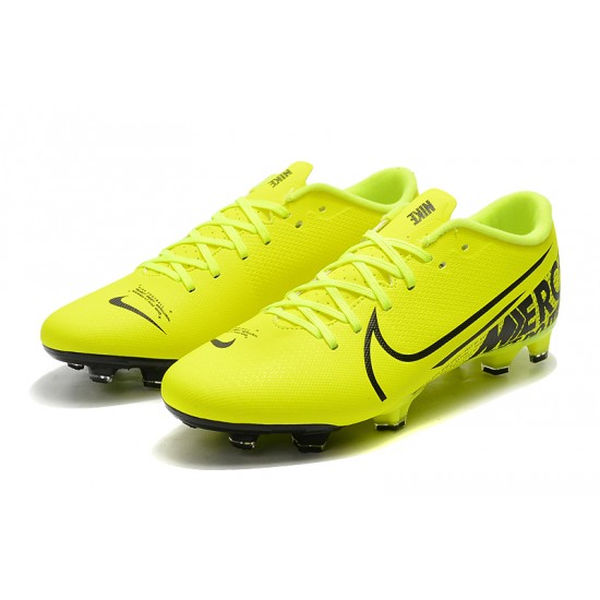 Nike Mercurial Vapor XIII PRO FG Black Yellow Football Boots