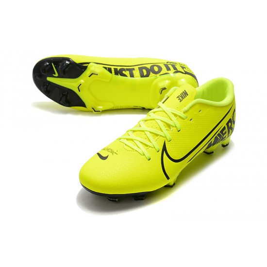 Nike Mercurial Vapor XIII PRO FG Black Yellow Football Boots