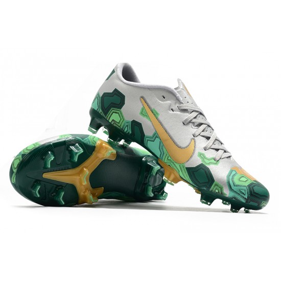 Nike Mercurial Vapor XIII PRO FG Silver Green Yellow Football Boots