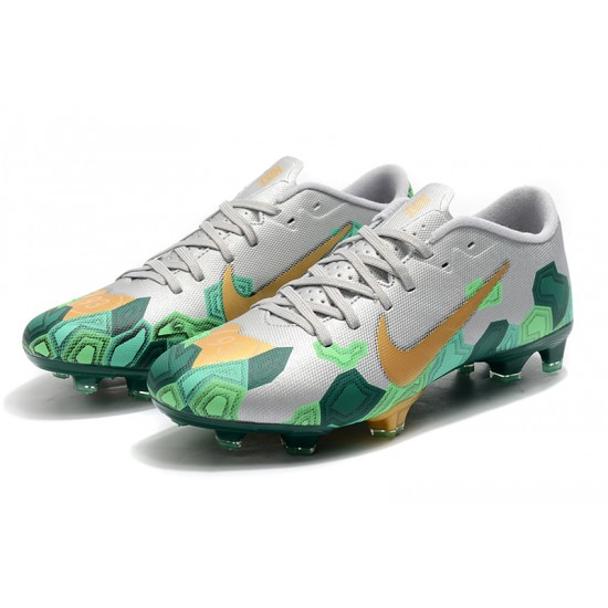 Nike Mercurial Vapor XIII PRO FG Silver Green Yellow Football Boots