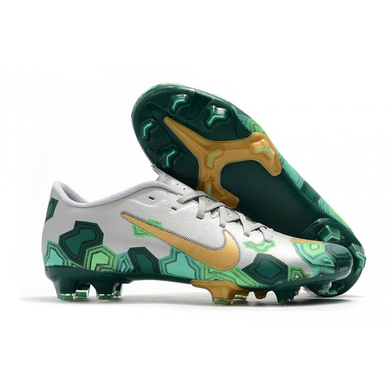 Nike Mercurial Vapor XIII PRO FG Silver Green Yellow Football Boots