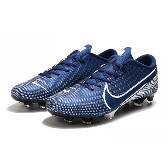 Nike Mercurial Vapor XIII PRO FG White Deep Blue Football Boots