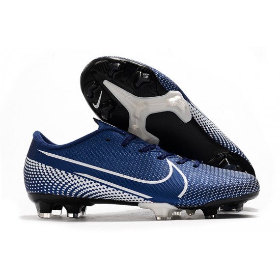 Nike Mercurial Vapor XIII PRO FG White Deep Blue Football Boots