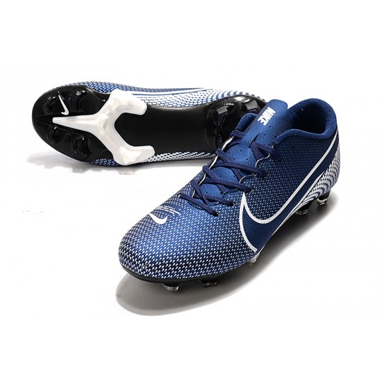 Nike Mercurial Vapor XIII PRO FG White Deep Blue Football Boots