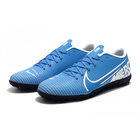 Nike Mercurial Vapor XIII TF White Blue Football Boots