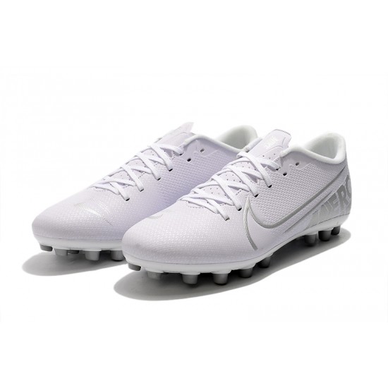 Nike Vapor 13 Academy AG R White Silver Football Boots