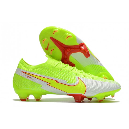 Nike Vapor 13 Elite FG Low Mens Green Red Grey Football Boots