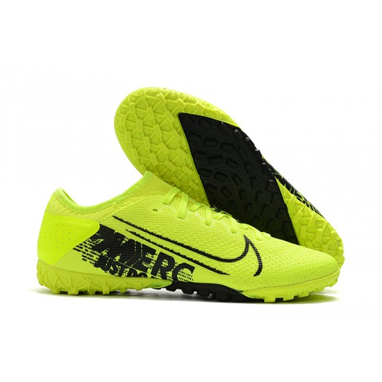 Nike Vapor 13 Pro TF Black Green Yellow Football Boots