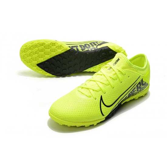 Nike Vapor 13 Pro TF Black Green Yellow Football Boots